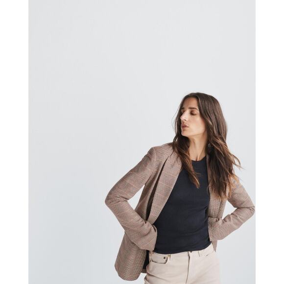 Rag & Bone Foster Plaid Blazer - 10 - Picture 3 of 7